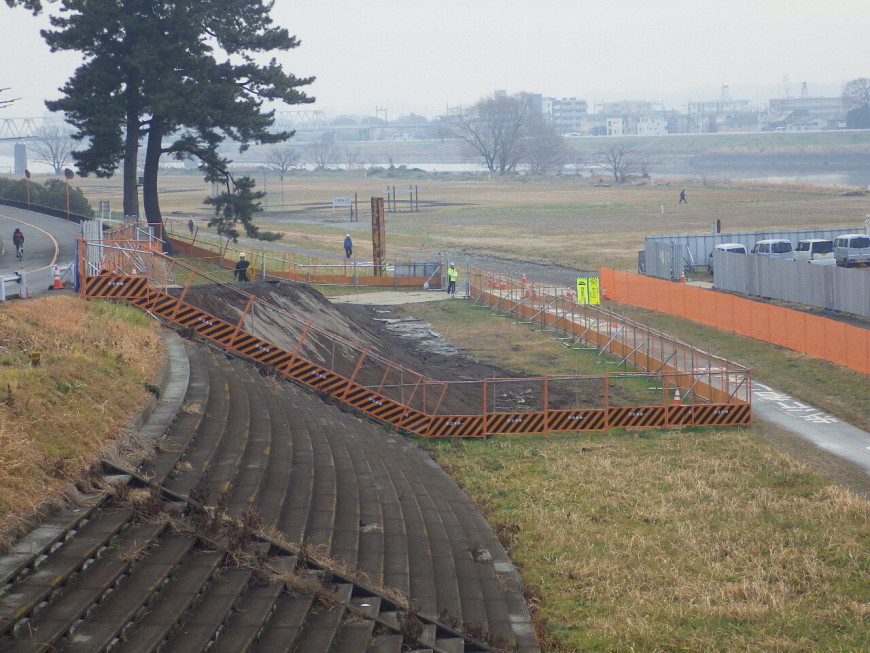 多摩川原水道橋橋脚洗掘防止（河川工事）